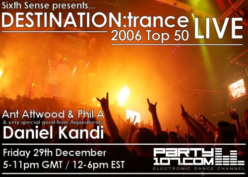 Sixth Sense presents DESTINATON:trance (12-29-06)