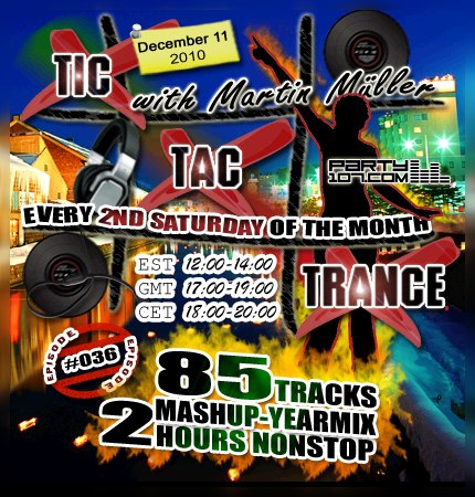 Tic Tac Trance 2010 Yearmix with Martin Mueller (2010-12-11)