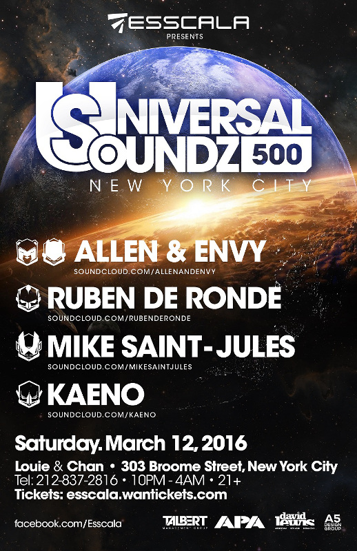 Universal Soundz 500 Tour in NYC! (2016-03-12)